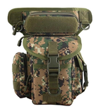 Тактична сумка на бедро, на ногу, чоловіча, армійська Темний піксель D3-0005-B2 - зображення 5