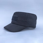 Чорна тактична кепка німкеня з липучкою 59 - зображення 1