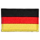 Шеврон 2 шт, нашивка на липучці Прапор Німеччини, вишитий патч 5х8 см - зображення 9
