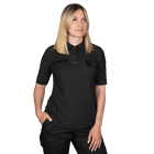 Поло футболка женская тактическая полевая универсальная для силовых структур Camotec 7179(M) Черный (SK-N7179(M)S) - изображение 1
