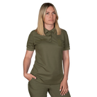 Поло футболка женская тактическая полевая универсальная для силовых структур Camotec 7161(S) олива (SK-N7161(S)S) - изображение 1