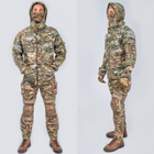 Тактичний військовий костюм HAN WILD G3 Multicam Куртка флісова Soft Shell Убакс та Штани із захистом колін L Multicam HWM0026800-1 - зображення 4