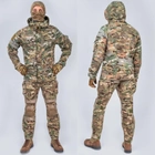 Тактический военный коcтюм HAN WILD G3 Multicam Куртка флисова Soft Shell, Убакс и Штаны с Защитой колен М Multicam HWM0026800 - изображение 2