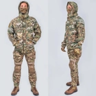 Тактичний військовий костюм HAN WILD G3 Multicam Куртка флісова Soft Shell Убакс та Штани із захистом колін М Multicam HWM0026800 - зображення 4