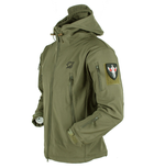 Тактическая куртка Eagle Soft Shell JA-01 с флисом Green Olive L - изображение 2