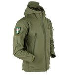 Тактическая куртка Eagle Soft Shell JA-01 с флисом Green Olive L - изображение 3
