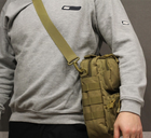 Тактическая сумка через плечо Tactic городская сумка наплечная Койот (9060-coyote) - изображение 9