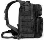 Однолямковий тактичний рюкзак Tactic міський військовий рюкзак 9 л Чорний (ta9-black) - зображення 3
