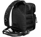 Однолямочный тактический рюкзак Tactic городской военные рюкзак 9 л Черный (ta9-black) - изображение 4