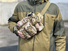 Тактическая сумка на пояс городская Tactical подсумок с карманом под бутылку Мультикам (1026-multicam) - изображение 4