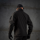 Армійська чоловіча куртка з капюшоном Soft Shell Чорний XXL (99215) Kali - зображення 3