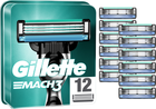 Змінні картриджі для гоління (леза) чоловічі Gillette Mach3 12 шт (3014260323240) - зображення 1