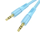 Кабель HOCO Transparent Discovery Edition AUX audio cable UPA25 |1M| blue