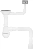 Сифон для кухонной мойки KRONER KRP-KS02 3 1/2"х40/50 с квадратным переливом (CV032074)