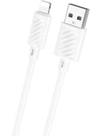 Кабель зарядки для айфону Hoco USB to Lightning для iPhone 7/8/X/11/12/13/14 iPad IOS 1M White 2.4A
