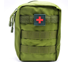 Підсумок аптечка на пояс з molle військова аптечка сумка - підсумк Tactic армійська тактична аптечка олива (1020-olive)