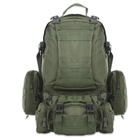 Тактический штурмовой рюкзак с подсумками Tactic военный рюкзак 55 литров Олива (1004-olive) - изображение 1