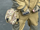Військова тактична сумка на стегна Swat армійська сумка на стегно, ногу Tactic штурмова сумка поясна Мультикам (300-multic) - зображення 7