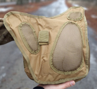 Универсальная тактическая сумка через плечо Tactic однолямочная военная сумка Койот (863-coyote) - изображение 7