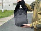 Універсальна тактична сумка на 20 л плечова військова сумка Tactic однолямкова сумка Чорний (NB20-black) - зображення 8