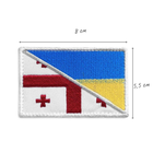 Шеврон на липучке флаг Украина и Грузия 8х5,5 см - изображение 5