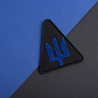 Шеврон нашивка на липучке Трезубец авиационных войск синий 8,2х9,3 см - изображение 5