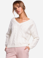 Пуловер жіночий Made Of Emotion M510 S/M Екрю (5903068466496) - зображення 1