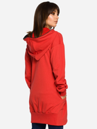 Bluza damska rozpinana streetwear długa BeWear B054 86954 2XL-3XL Czerwona (5903068402715) - obraz 2