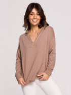 Bluza damska bez kaptura elegancka BeWear B225 1130344 L Cappuccino (5903887655873) - obraz 1