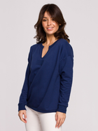 Bluza damska bez kaptura elegancka BeWear B225 1130345 XL Granatowa (5903887655804) - obraz 1