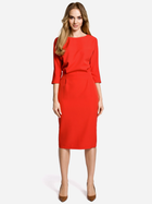 Sukienka ołówkowa damska z rozcięciem Made Of Emotion M360 M Czerwona (5903068405464) - obraz 1