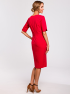 Sukienka ołówkowa damska z rozcięciem Made Of Emotion M455 S Czerwona (5903068454608) - obraz 2