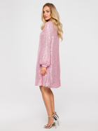 Sukienka damska cekinowa Made Of Emotion M715 S Różowa (5903887691482) - obraz 4