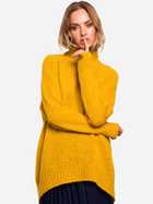 Sweter z golfem damski długi Made Of Emotion M468 S/M Żółty (5903068452079) - obraz 1