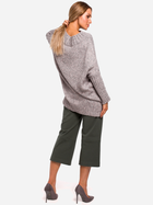 Sweter z golfem damski długi Made Of Emotion M470 L/XL Szary (5903068452246) - obraz 5