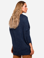 Sweter z golfem damski długi Made Of Emotion M470 L/XL Granatowy (5903068452208) - obraz 2