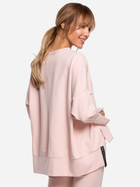 Bluza damska bez kaptura oversize Made Of Emotion M491 2XL/3XL Różowa (5903068474866) - obraz 2