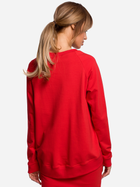 Bluza damska bez kaptura Made Of Emotion M492 XL Czerwona (5903068475146) - obraz 2