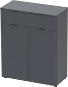 Комод Doros Рон 2 80 х 38 х 100 см 2 фасада 1 шухляда Графит (41516004)