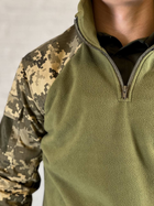 Убакс военный флисовый с рукавами рип-стоп (без подкладки) для ВСУ Пиксель/Олива XXL - изображение 6