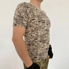 Футболка мужская тактическая армейская хлопковая с коротким рукавом для ВСУ, Пиксель XXL - изображение 3