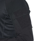 Сорочка чоловіча тактична бойова з довгим рукавом, футболка армійська для військових та армії ЗСУ, Чорний XXL - зображення 5
