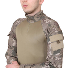 Рубашка мужская тактическая с длинным рукавом, футболка военная камуфляжная для армии ВСУ, Хаки L - изображение 4