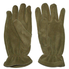 Теплі зимові флісові військові рукавички, рукавички для військових зсу зелені, армійські рукавички кольору хакі - зображення 1