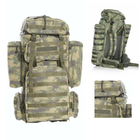 Тактический военный рюкзак для армии зсу на 100+10 литров и военная сумка на одно плече - изображение 5