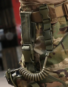 Страховочный тренчик с карабином для пистолета, страховочная резинка от потери оружия, Хаки - изображение 3