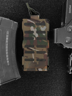 Підсумок під магазин UMT AK/AR Мультикам / Жорсткий / Кордура / одинарний / відкритий (мультикам ARID з MOLLE на розвантаження, жилет, РПС) - зображення 3