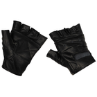 Безпалі шкіряні рукавички MFH «Deluxe» Black S - зображення 1