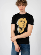 T-shirt męski z nadrukiem Antony Morato MMKS02166FA100144-9000 M Czarny (8052136222810) - obraz 1