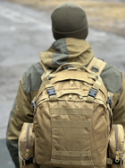 Тактический штурмовой рюкзак с подсумками Tactic военный рюкзак 55 литров Койот (1004-coyote) - изображение 4